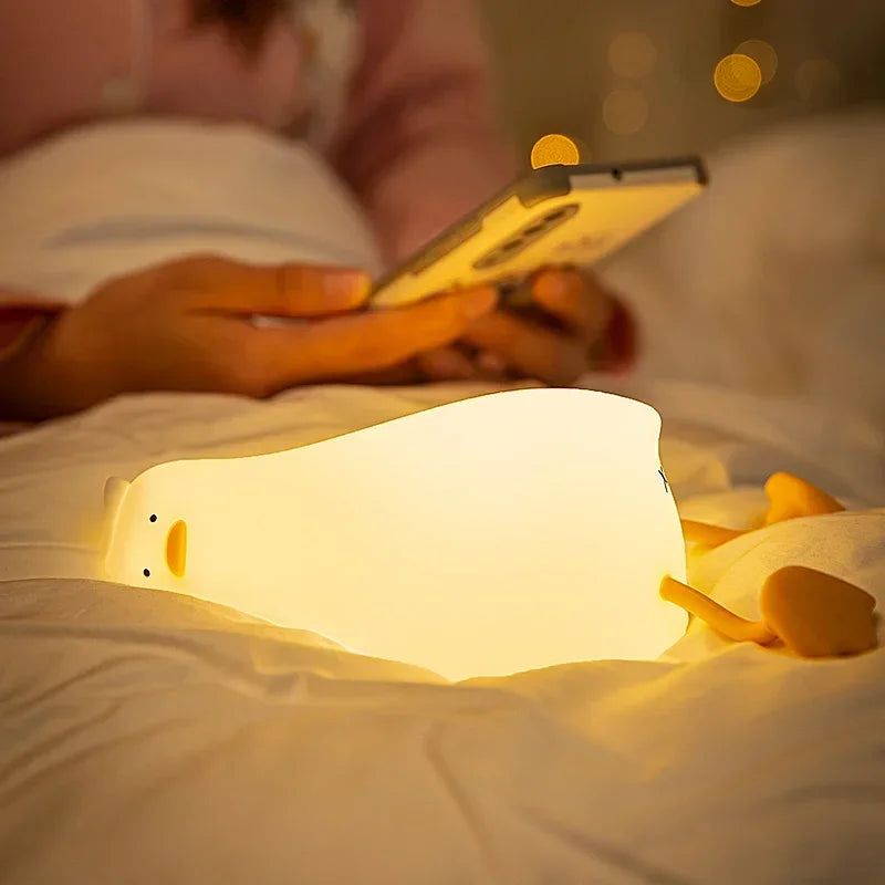 Lying Flat Duck Night Light